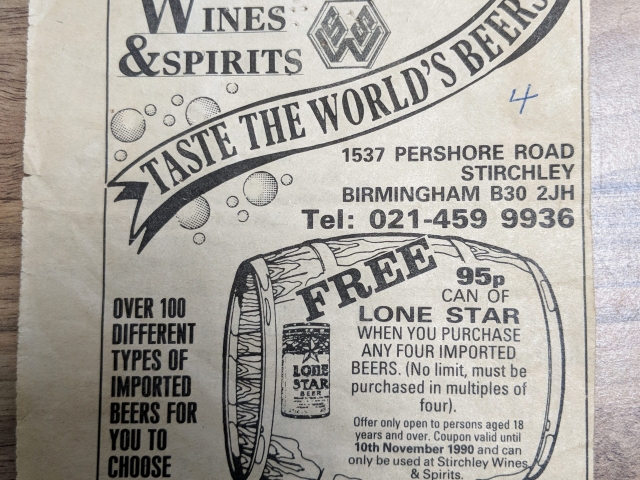 Newspaper Cutting 1990