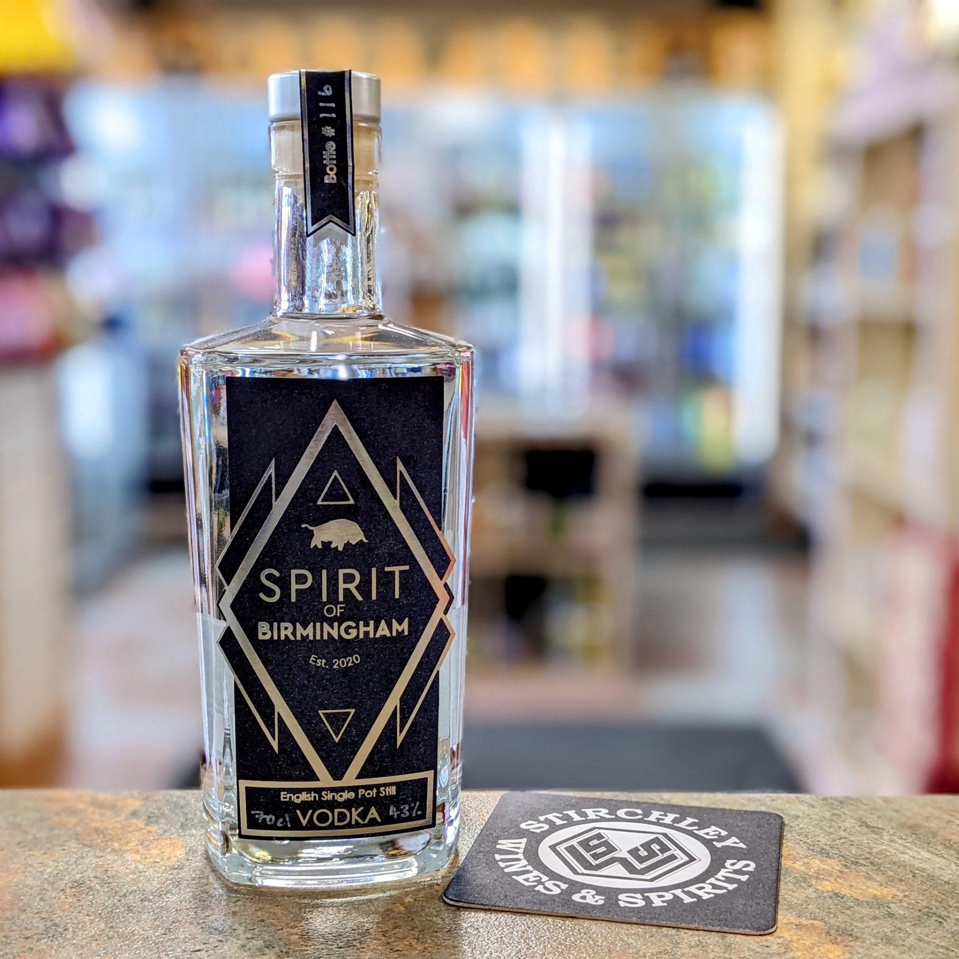 Spirit of Birmingham English Single Potstill Vodka 70cl Stirchley Wines & Spirits